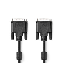 DVI-Kabel | DVI-D 24+1-Pin Hane | DVI-D 24+1-Pin Hane | 2560x1600 | Nickel Platerad | 3.00 m | Rak | PVC | Svart | Kuvert