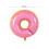 Lot de 2 ballons en forme de donuts pour décoration festive 2