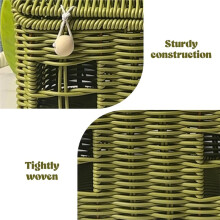 Panier de Jardin en Rotin en Forme de Maison, Panier de Pique-Nique Décoratif Tressé à la Main, pour Ranger et Organiser Vos Affaires.