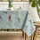 Spring Floral Tablecloth 60 x 84 in, Polyester 4