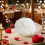 Bougie décorative en forme de boule de rose blanche parfumée (1 pièce) 2