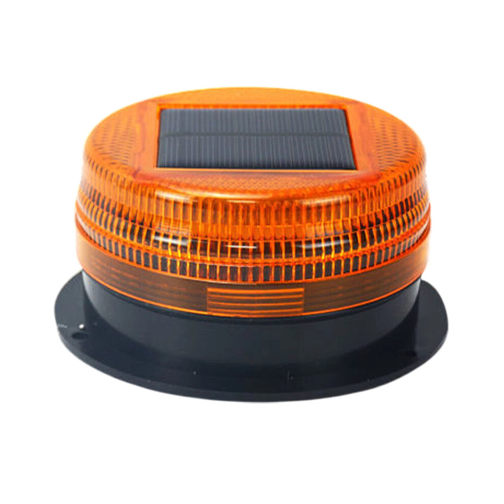 ( Light) 1Pcs Night Solar Magnetic Battery Powered Led Warning Lights Strobe Beacon Yellow/Light 4069369366116