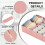 Set di 4 organizer per cassetti in tessuto – Rosa 5