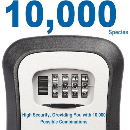 Magnetic Key Box for Under Car, Waterproof Combination Lock Box with Strong Magnets, Resettable 4-Digit Code Holder 2