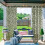 Dark Green Leaf Print Sheer Curtains, 63" L, 2 Panels 4
