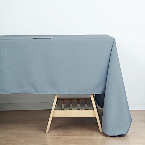 Nappe rectangulaire BalsaCircle 60" x 126" en polyester bleu poudré 2