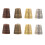 OUNONA 8pcs Decorative Thimble for Sewing Finger Protection Thimble Tool Thick Small Thimble Finger Protector 3