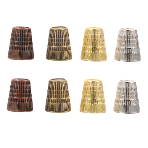 OUNONA 8pcs Decorative Thimble for Sewing Finger Protection Thimble Tool Thick Small Thimble Finger Protector 2