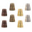 OUNONA 8pcs Decorative Thimble for Sewing Finger Protection Thimble Tool Thick Small Thimble Finger Protector 5