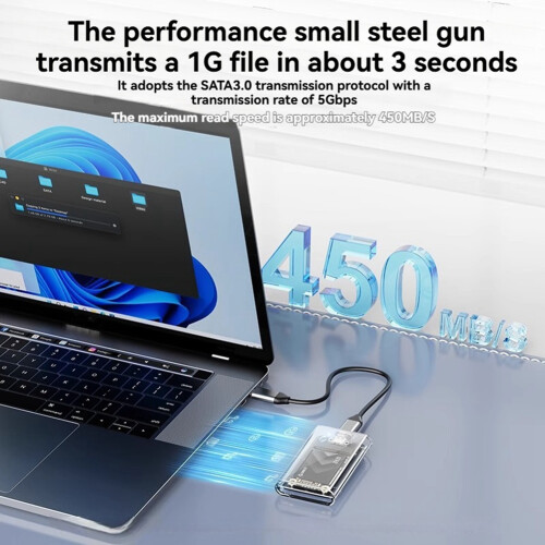 ORICO External Hard Drive Enclosure MSATA to Type-C SSD Enclosure Case USB 3.2 Gen1 Type-C 5Gbps for MSATA SSD