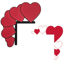 Nuovo San Amore Porta Telaio Porta Angolo Decorazione Casa Festa Scena Soggiorno Disposizione