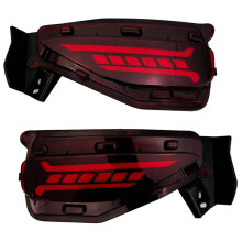 For Fortuner 2015-2019 Car LED Rear Bumper Light Reflector Fog Brake Lamp Dynamic Turn Signal Light