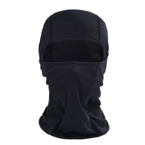 Passamontagna unisex in pile termico, nero 1