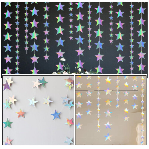 Shiny Star Paper Garland 3-Pack 2