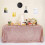 Pink Sequin Tablecloth 160 x 100 cm 4