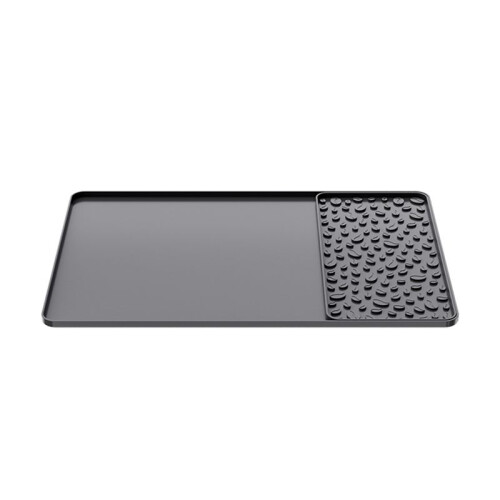 Tapete de Silicone para Café 15,75 X 23,6 Polegadas Tapete para Bar de Café com Tapete Removível para Secagem de Pratos Bordas Elevadas À Prova de