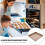 Baking Sheet Pan Nonstick Baking Sheets Carbon Steel Square Bakeware Tool Golden 1Set 6