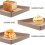 Baking Sheet Pan Nonstick Baking Sheets Carbon Steel Square Bakeware Tool Golden 1Set 7