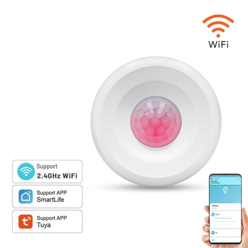 Tuya WiFi  PIR Motion Detection Sensor Security Burglar Alarm Sensor  Life App Control for Alexa  Home 1