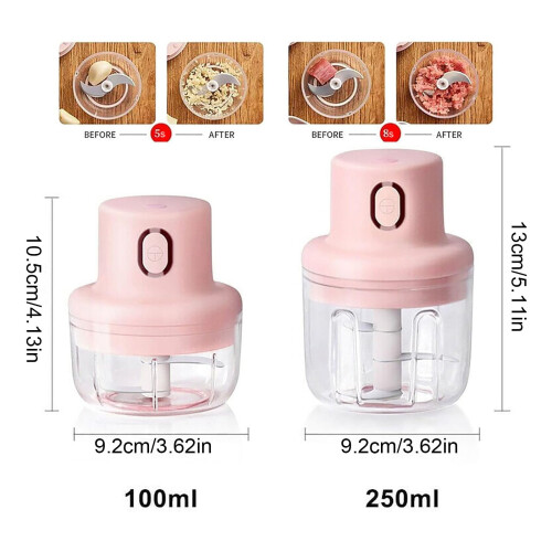 Cordless Food Processor with Glass Bowl 100ml 2
