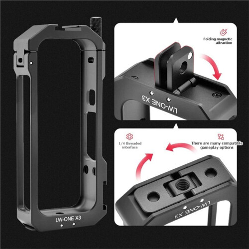 Frame Cage for  X5 Protective Frame Housing Case with Cold Shoe Mount for  X5 Action Camera Accessories 1