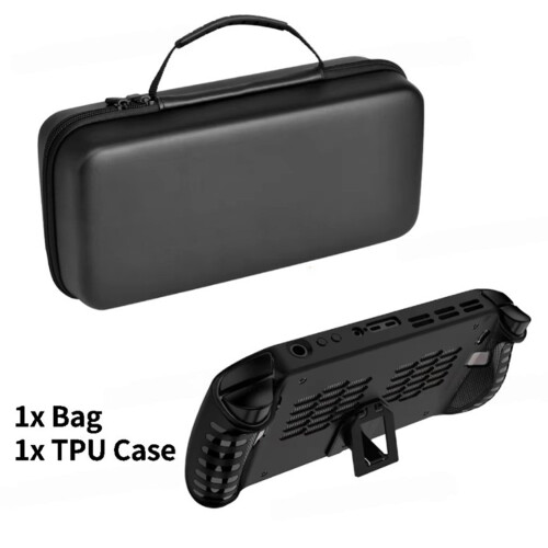 Hard Carrying Case for  Legion Go S Game Console Anti-Drop Shockproof Case Handheld Console Protective Case Black 1