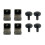 4pcs Fixing Clips for Ender3 CR10 Voron 3D Printer Hot Bed, for Lattice Glass Platform, Essential Printer Accessories A 1