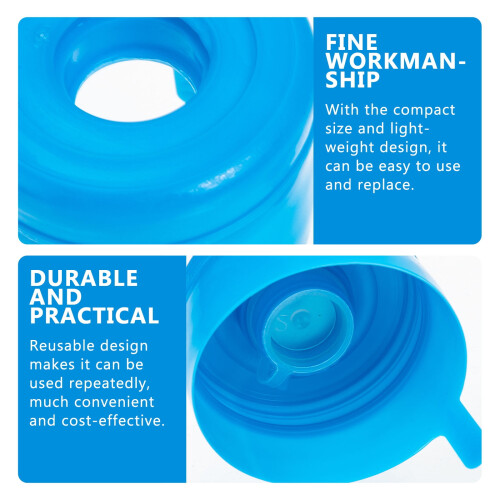 10er-Pack wiederverwendbare blaue Wasserkanister-Verschlussdeckel 2