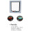 Interior 4 Ways Locking Cat Dog Door & Flaps,White,Medium 3