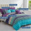 Boho 8-Piece Comforter Set Full Size Aqua Purple Microfiber 2