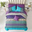 Boho 8-Piece Comforter Set Full Size Aqua Purple Microfiber 5