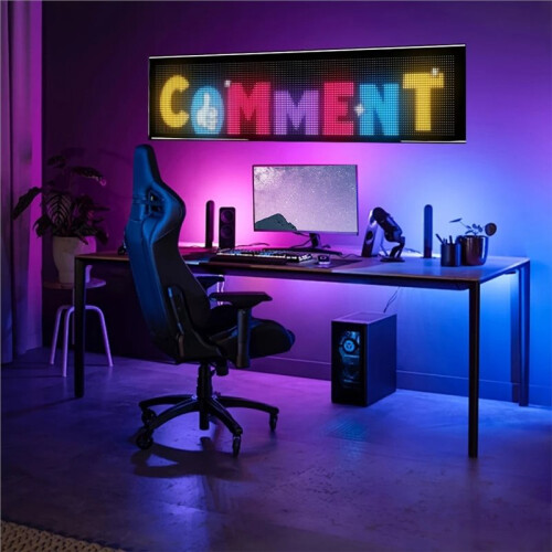 LED Matrix Panel Scrolling Bright Advertising USB  App Remote Controlled Sign Light Programmable LED Sign 1