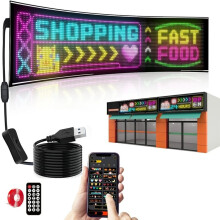 LED Matrix Panel Scrolling Bright Advertising USB App Remote Controlled Sign Light Programmable LED Sign