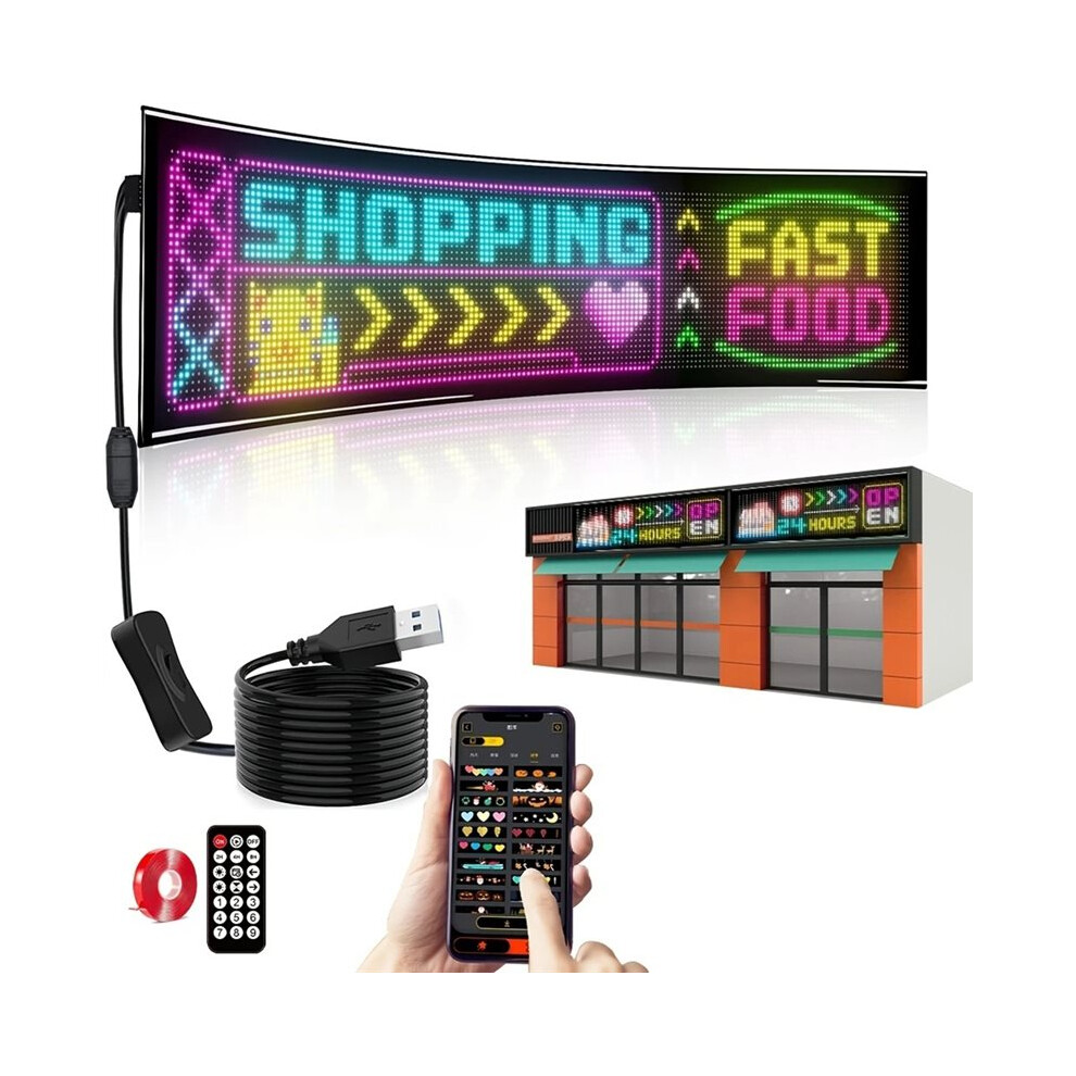 Led Matrix Panel Scrolling Bright Advertising Usb App Remote Controlled Sign Programmable Led Sign Light 6032000415052