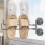 Wall Mounted Suction Cup Slipper Hanger with Rotatable Shoe Drying Rack for Bathroom and Balcony 5