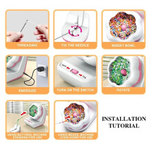 Electric Bead Spinner, Cordless Clay Bead Runner Rechargeable, Automatic Bead Runner, Gift for Girls