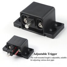 Door Damping Buffer Closer Automatic Silent Hydraulic Closer for Wood Doors, Mute Closing Anti-Pinch Close Damper Set