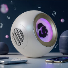 30W Ferrofluid Muziekritme Lamp Luidspreker Magnetische Vloeistof Pickup Companion Visuele Display Lamp Wit