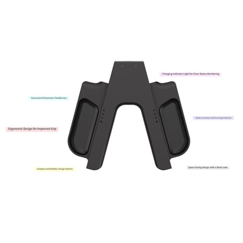 Grip Charging Dock for  2  Portable Charger Dock Controller Charger  2  Gaming Accessories 1