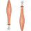 2PCS Wood Clay Pattern Roller Tool, Wooden Handle Pottery Tools with Stainless Steel Roller  and Rosewood Handle 5