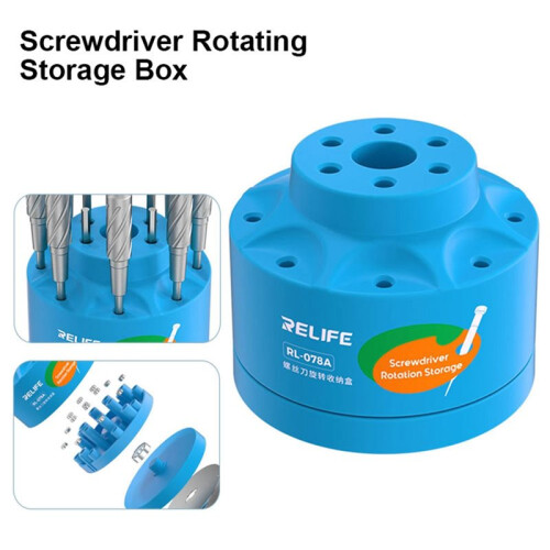 RELIFE RL-078A Multi-Function Phone Repair Screwdriver Storage Holder with Non-Slip Base Large Capacity Tools Collecting Box 2