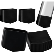 Trapvoetbeschermers van Rubber, 40x20 mm, Dopjes voor Trapladders, Rubberen Voetjes voor Ladders, 4 Stuks