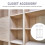 unbranded Expandable Closet Shelf Sturdy Outstretched Frame 5