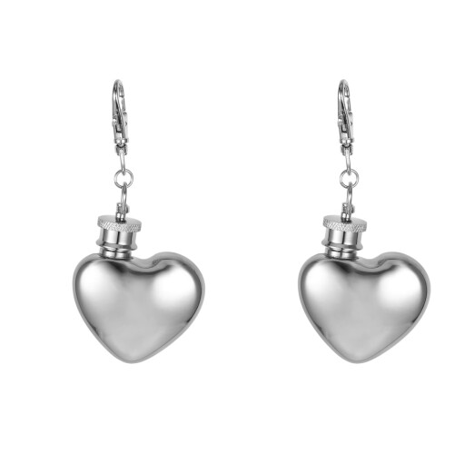 Worgeous2pcs Μπλε φιάλη με μπρελόκ σε σχήμα καρδιάς, μικρό μπουκάλι κρασιού, μπουκάλι 2