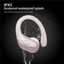 Wireless Earbuds Sport 5.3 Headphones with HD ENC Noise Cancelling Mic, in Ear Headsets Rose Gold