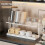 Cup Holder, Storage Rack,Dining Table, Countertop, Glass Cup, Tea Cup,Coffee Cup, Double-Layer Drain Tray Holder 2
