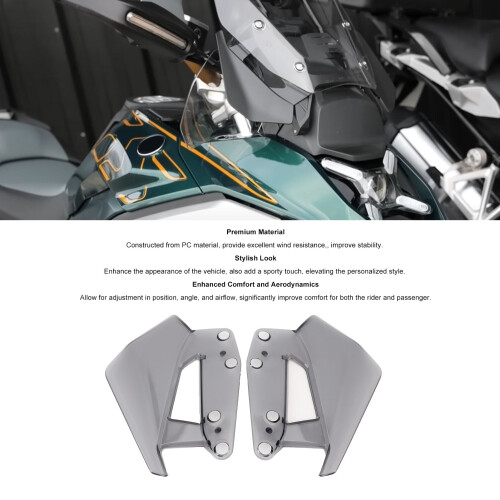 1 Paar Seitenwindabweiser für R1300GS grau PC 2