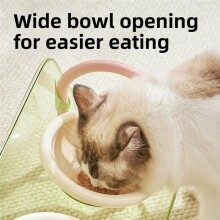 Double Bowls Pet High Footed Bowl Non-Slip Adjustable Height Elevated Pet Feeder Bowl Anti-Flip Protect Cervical Spine