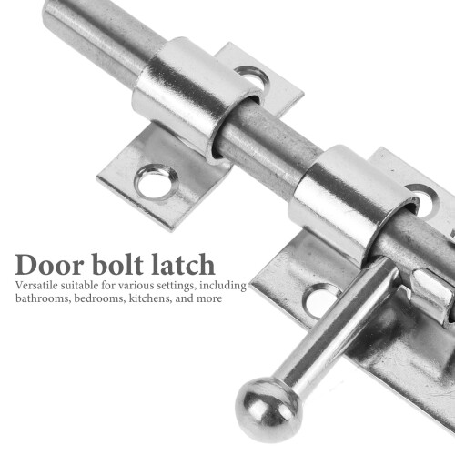 Fechadura deslizante para porta, resistente a arrombamentos, 4,76 x 2,16 x 0,83 polegadas (1 conjunto). 2