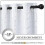 Greyish White Blackout Curtains with Silver Grommets, 2 4